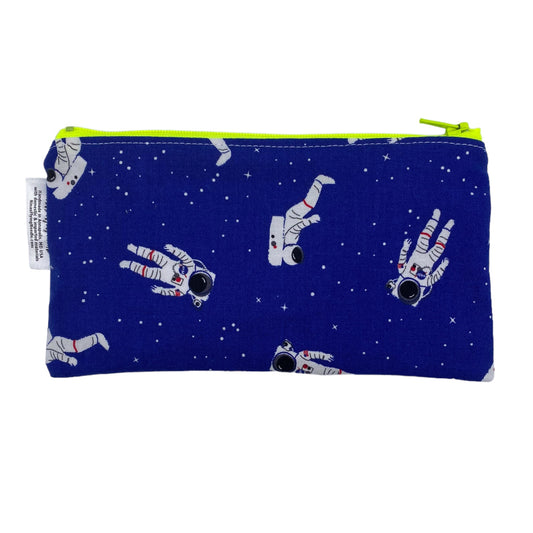Knick Knack Sized Reusable Zippered Bag Astronauts in Space