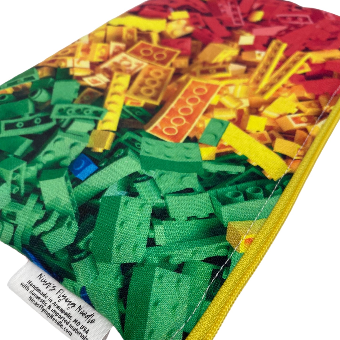 Snack Sized Reusable Zippered Bag Building Bricks Primary