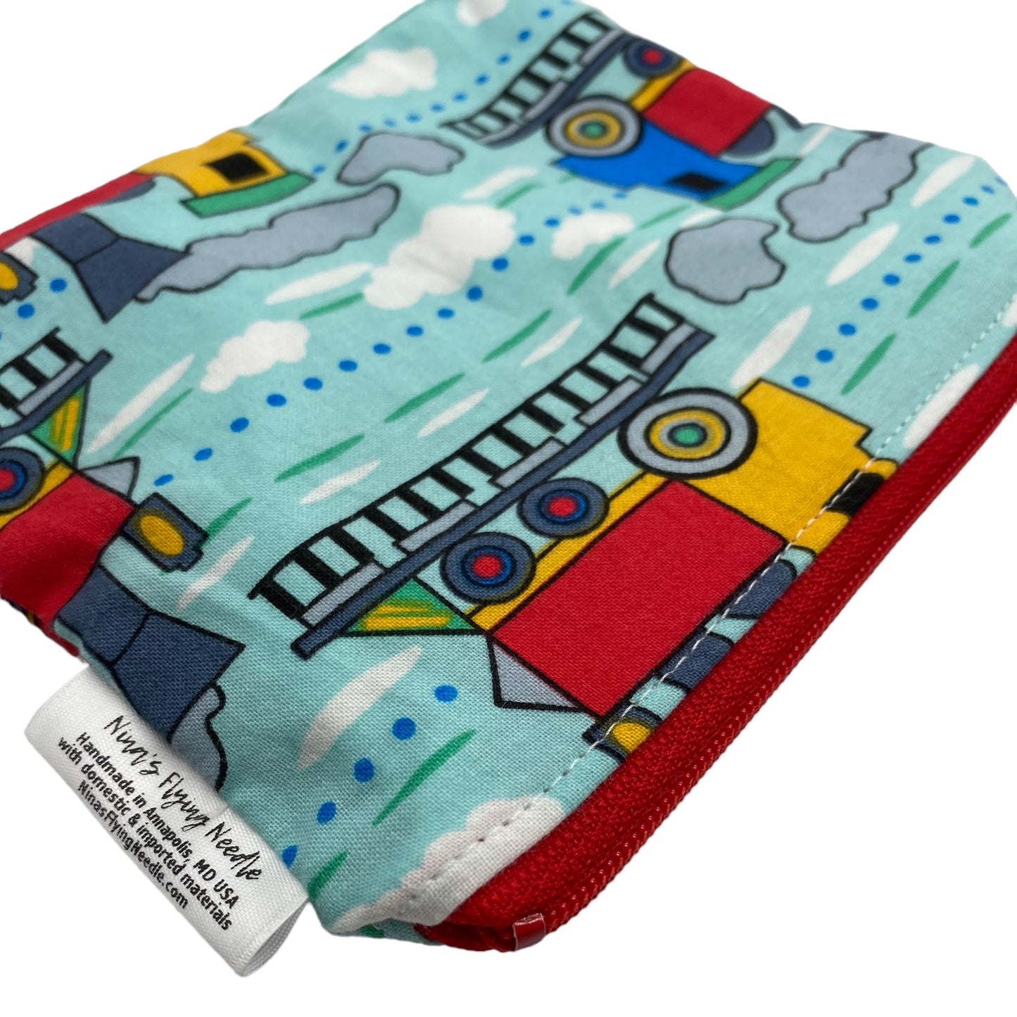 Toddler Sized Reusable Zippered Bag Trains