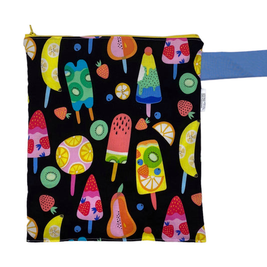 Large Wet Bag with Handle Fruit Popsicles