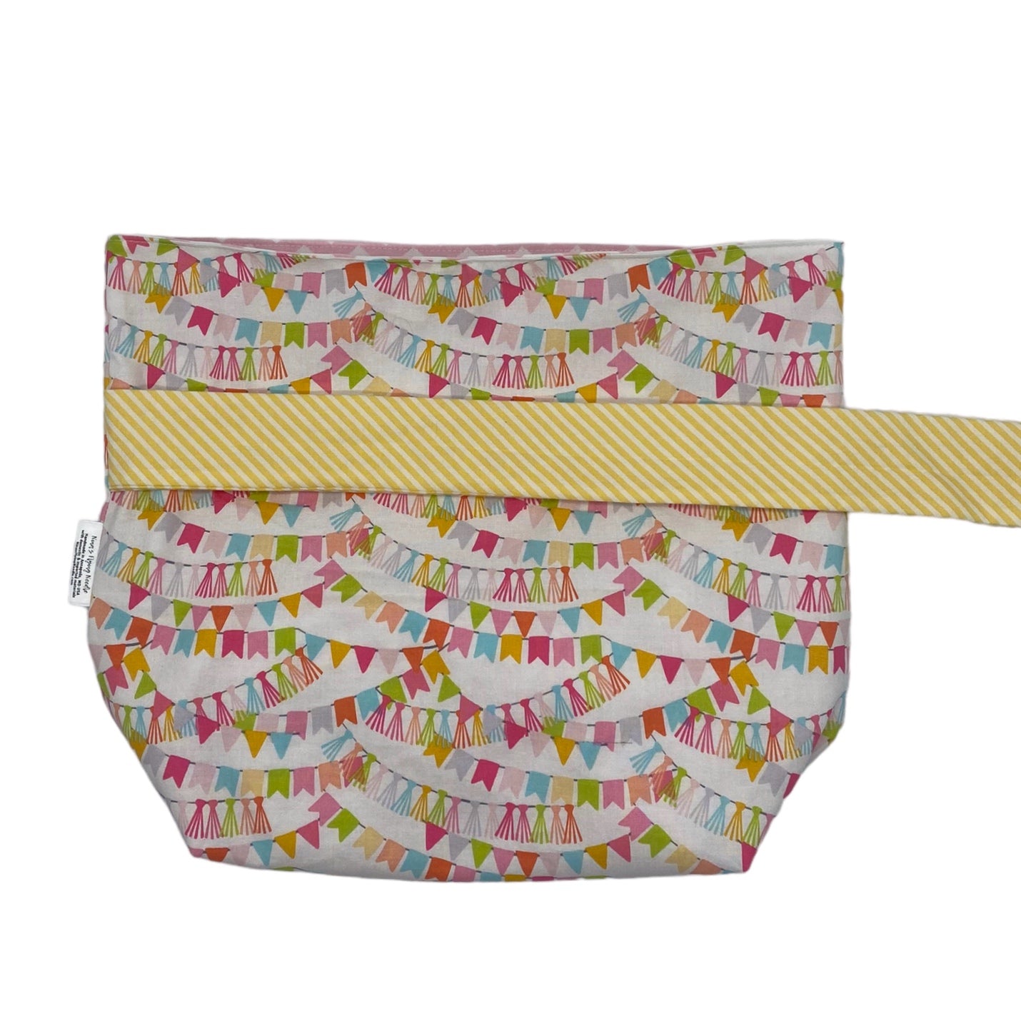 Just Right Gift Bag - Bunting - Pink/Yellow Accents
