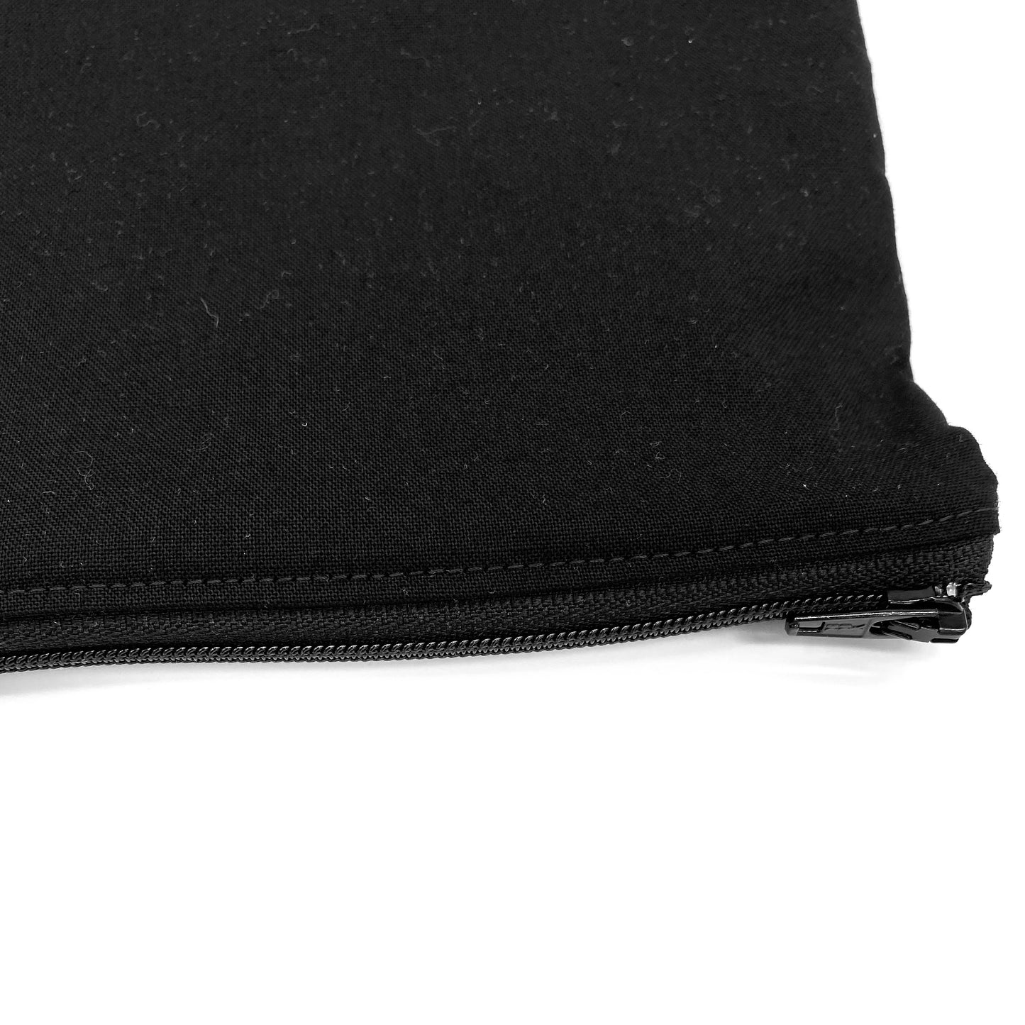 Sandwich Sized Reusable Zippered Bag Solid Black