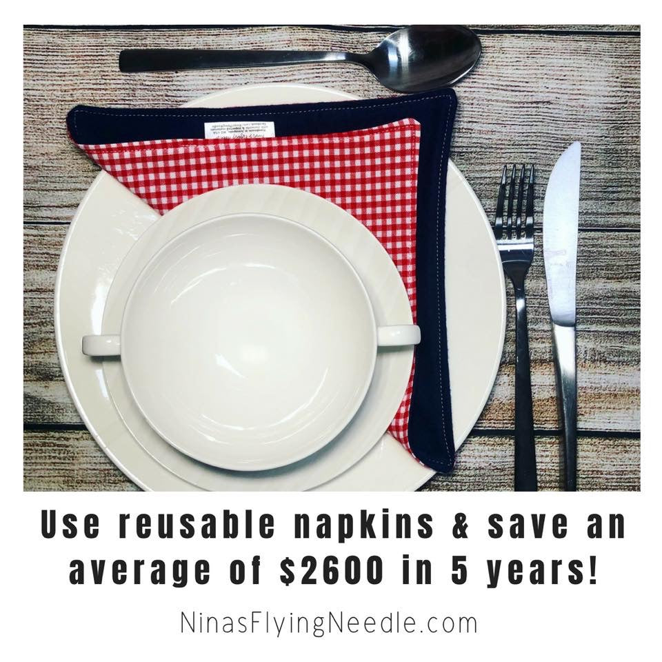 Reusable Napkins - Primary Solids