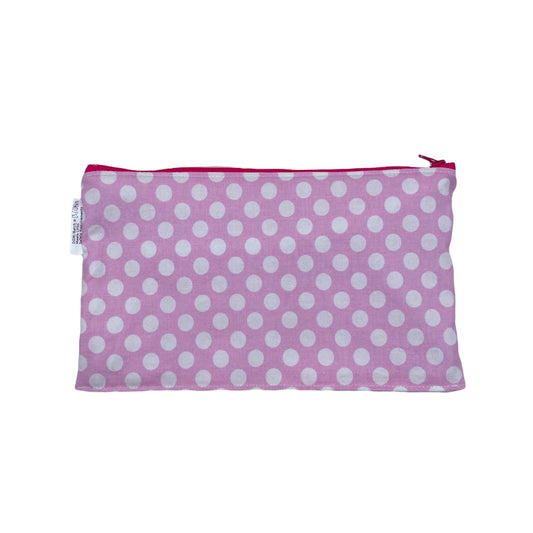 Travel Sized Wet Bag Polka Dots Pink