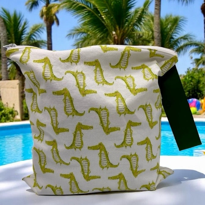 Large Wet Bag with Handle Ocean Animals