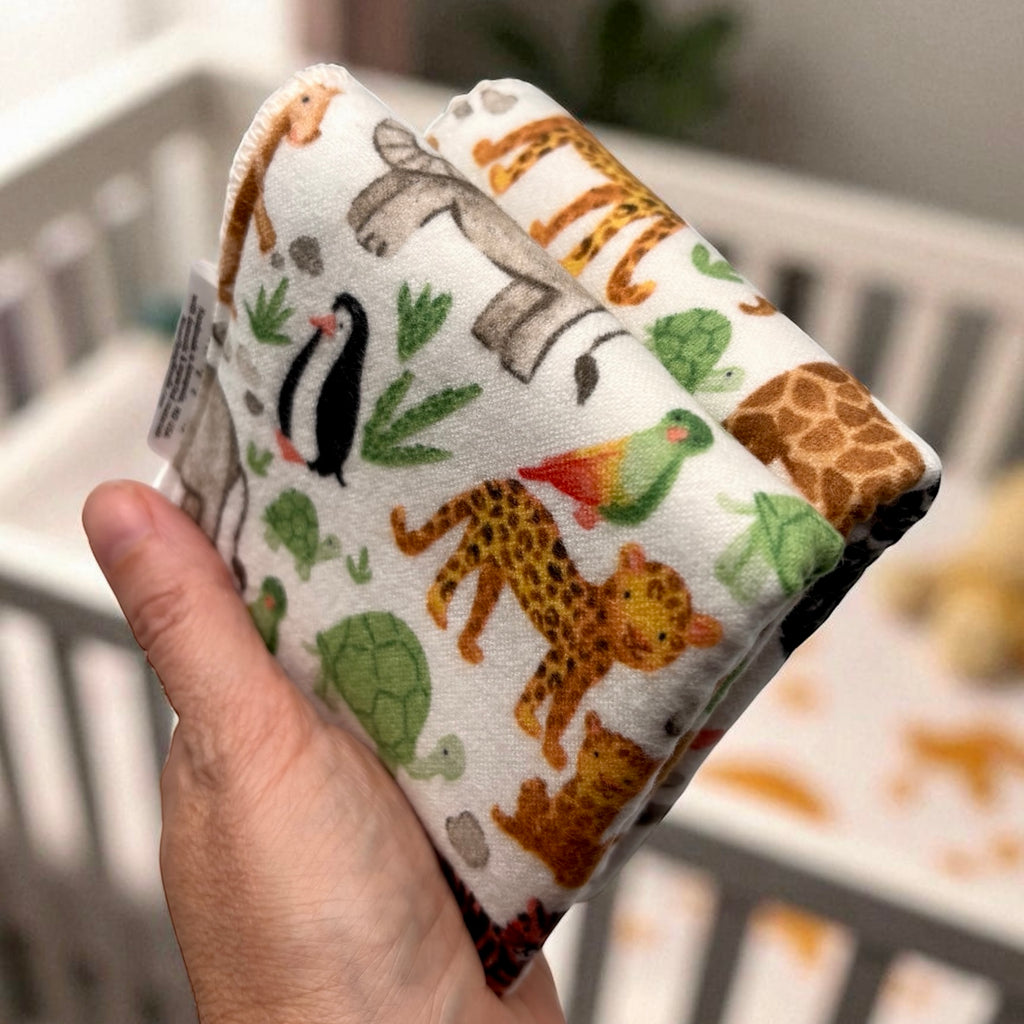 Wash Cloth - Regular - Safari Animals