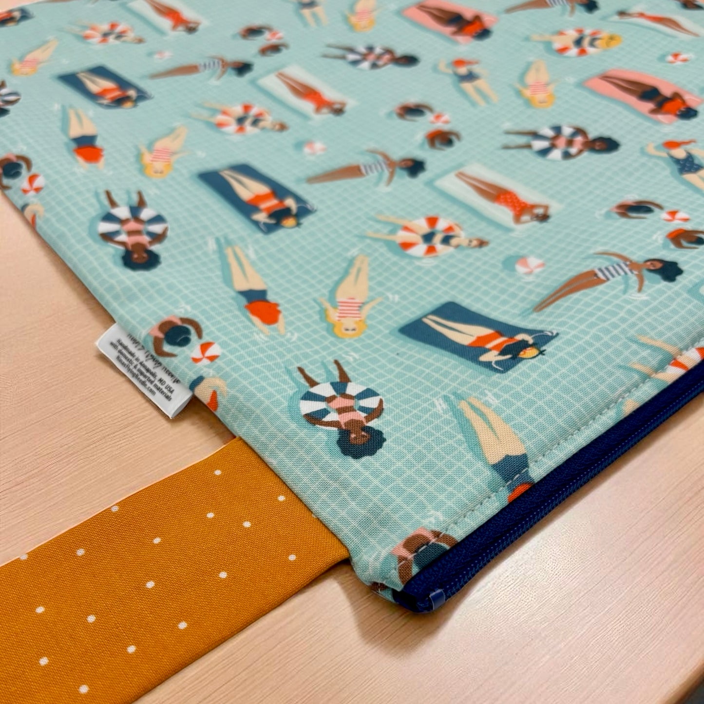 Large Wet Bag with Handle Pool Fun