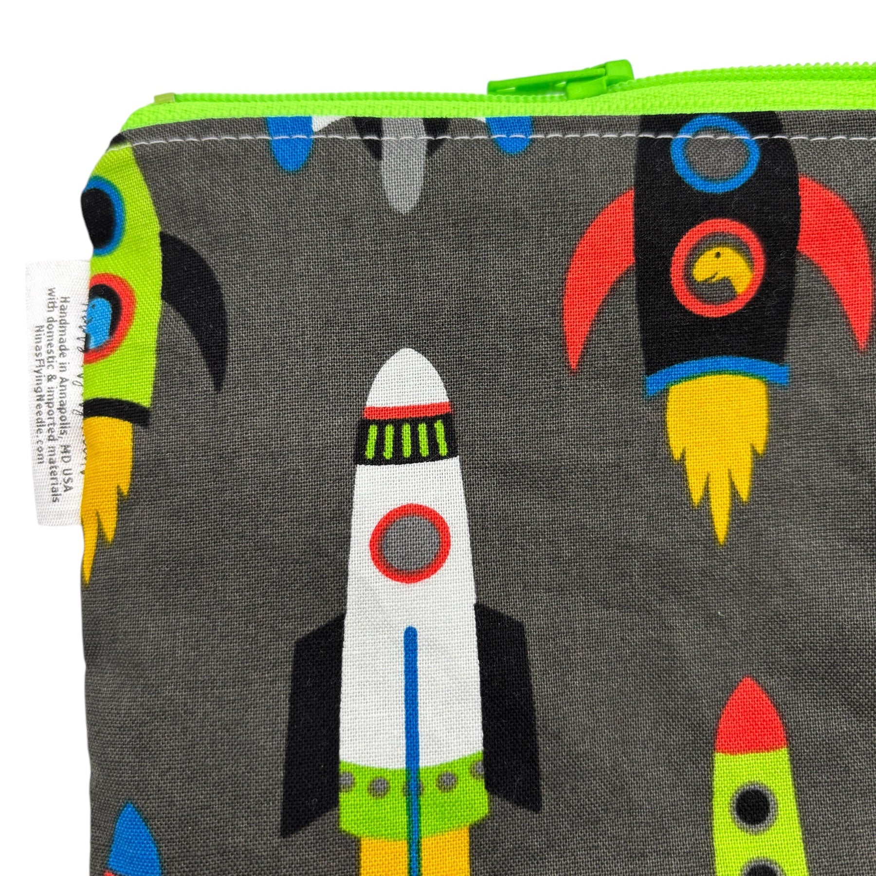 Gallon Sized Reusable Zippered Bag Rockets
