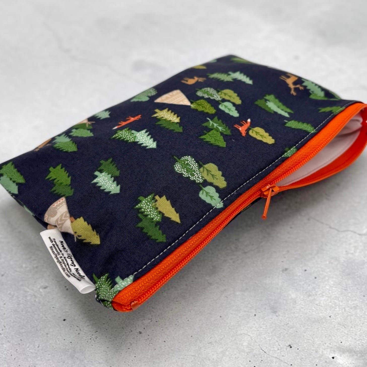 Snack Sized Reusable Zippered Bag Forest