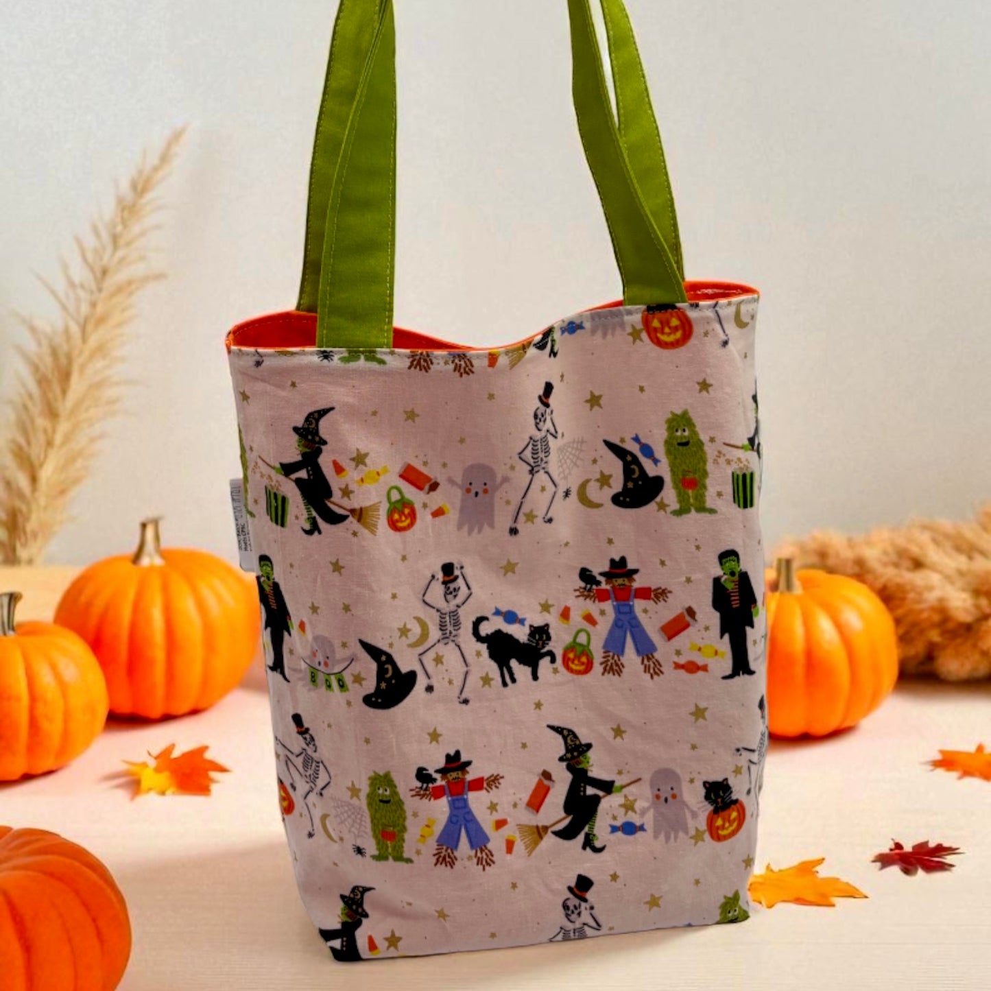 Toddler Sized Reversible Tote Halloween Parade