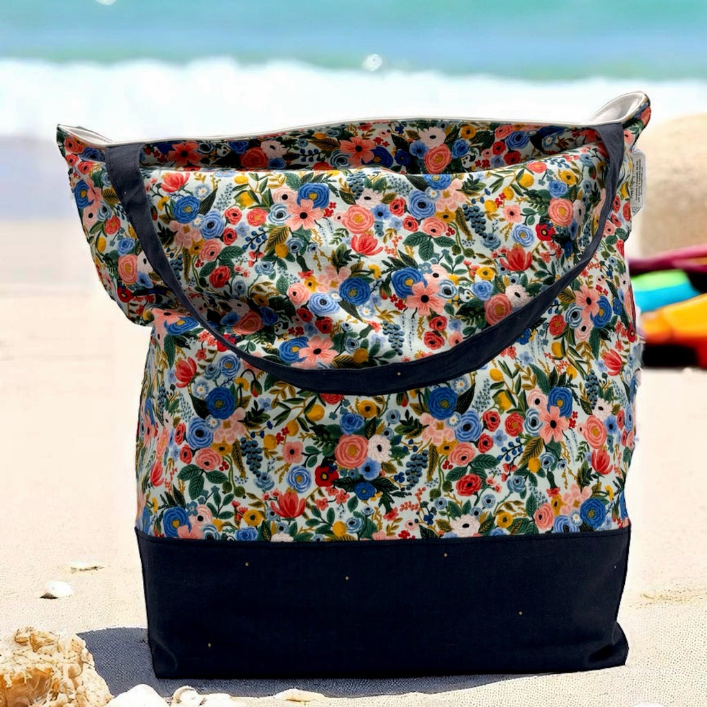 Pool Bag Rifle Paper Co Floral and Navy