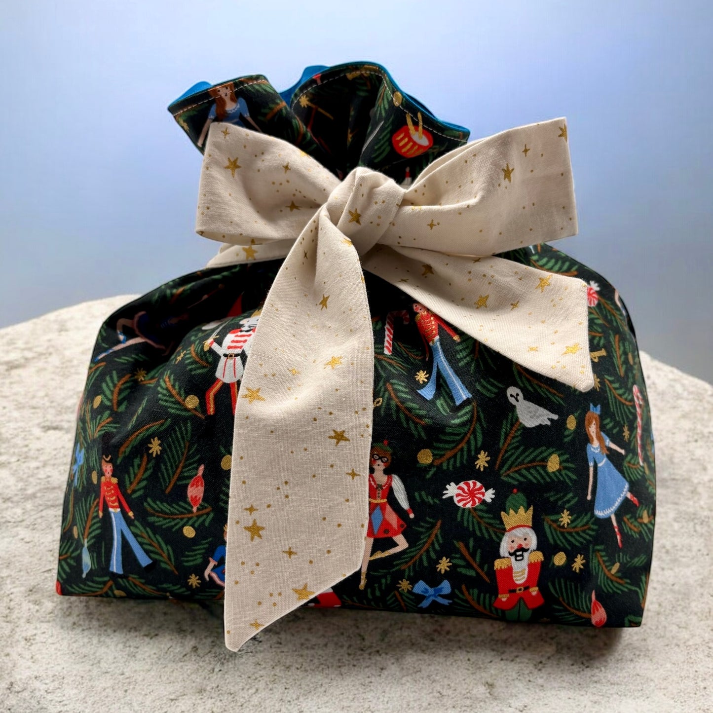 Just Right Gift Bag - Nutcracker with Gold Details