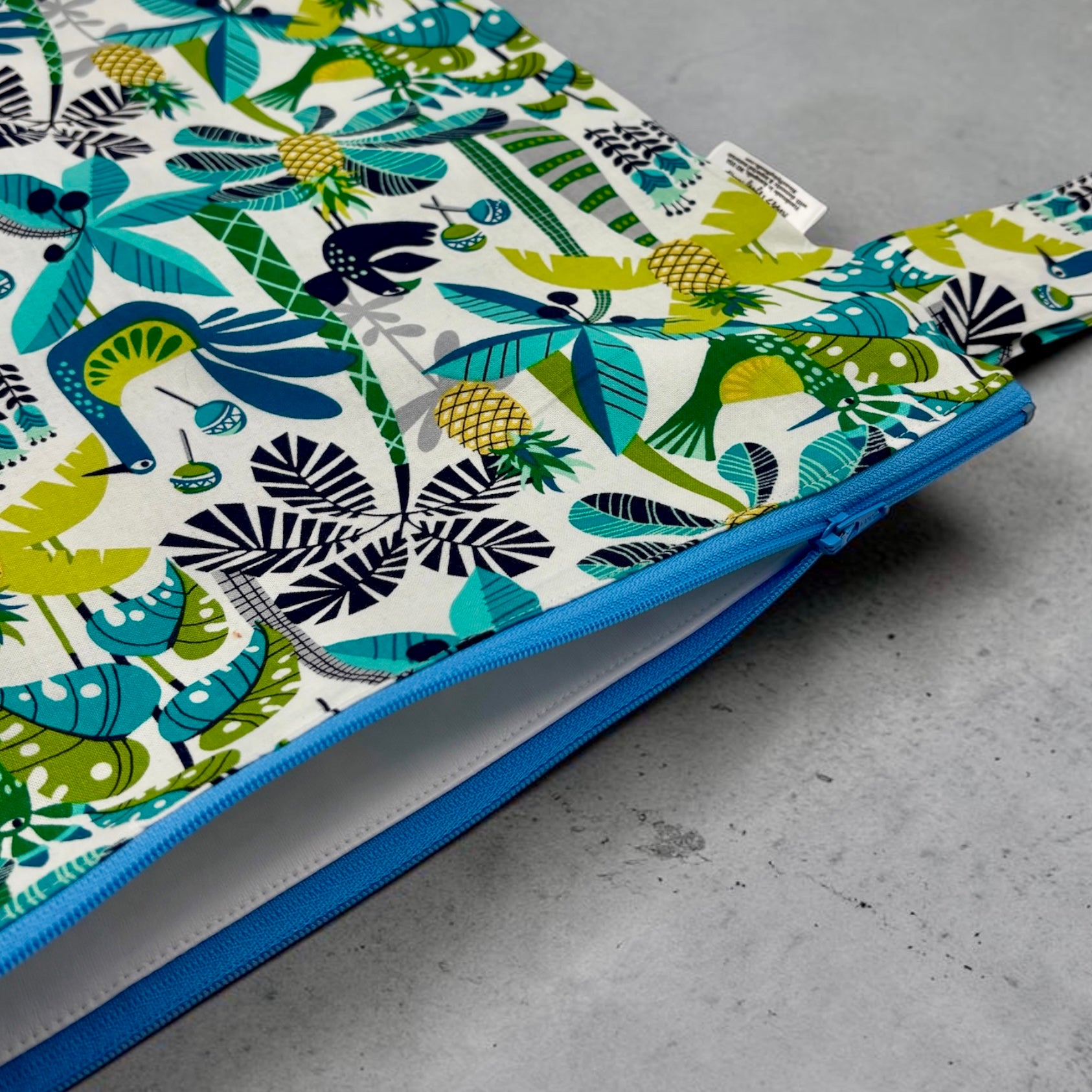 Large Wet Bag with Handle Paradise Birds