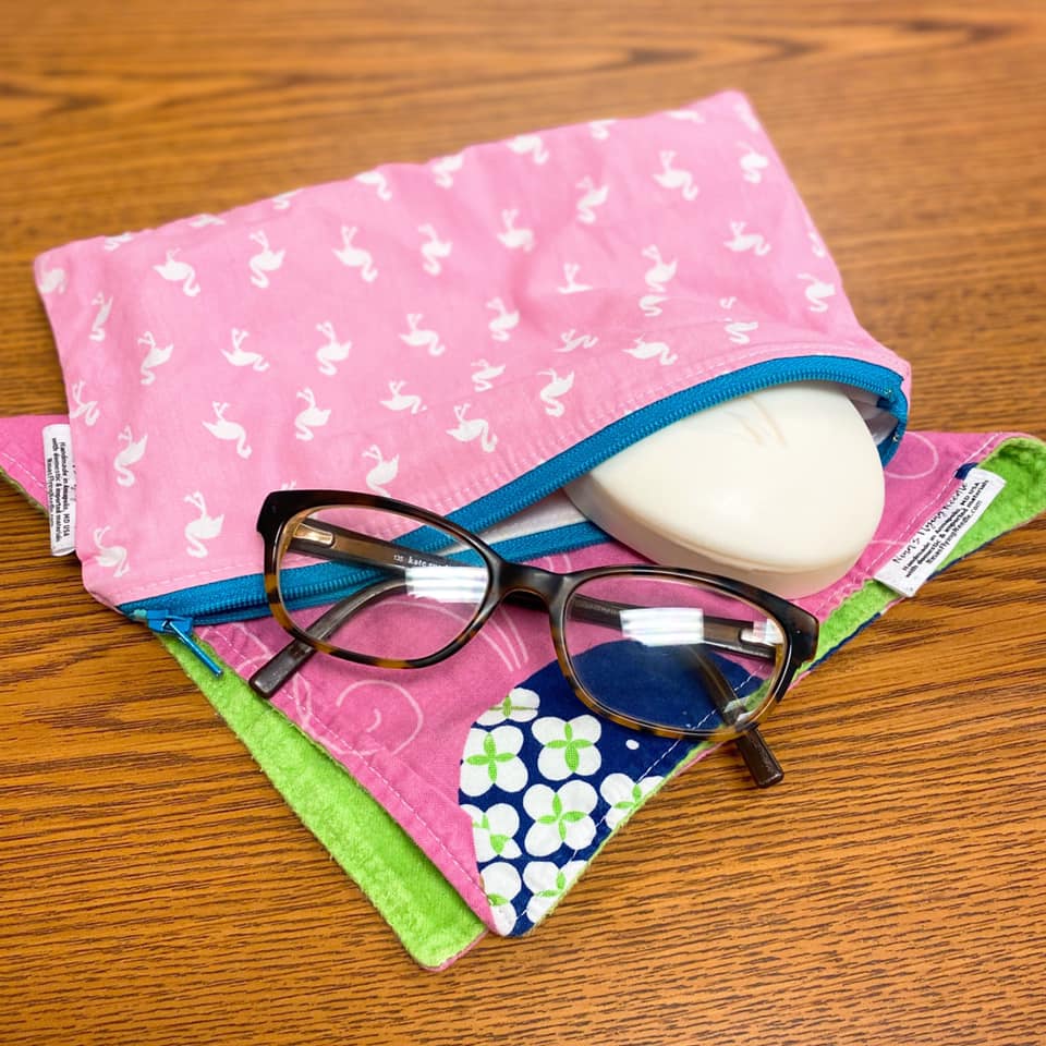 Snack Sized Reusable Zippered Bag Scales Ombre