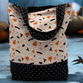 Toddler Sized Reversible Tote Halloween Icons