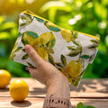 Snack Sized Reusable Zippered Bag Lemons