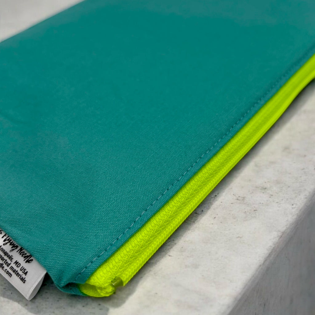 Snack Sized Reusable Zippered Bag Solid Blue