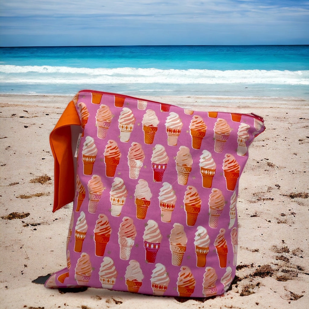 Large Wet Bag with Handle Soft Ice Cream