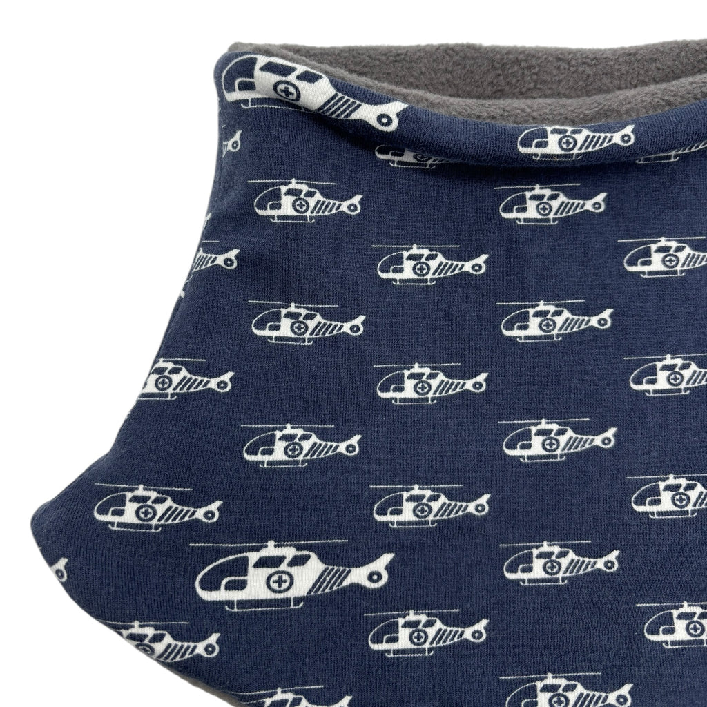 Child's Handmade Neck Warmer Helicopters