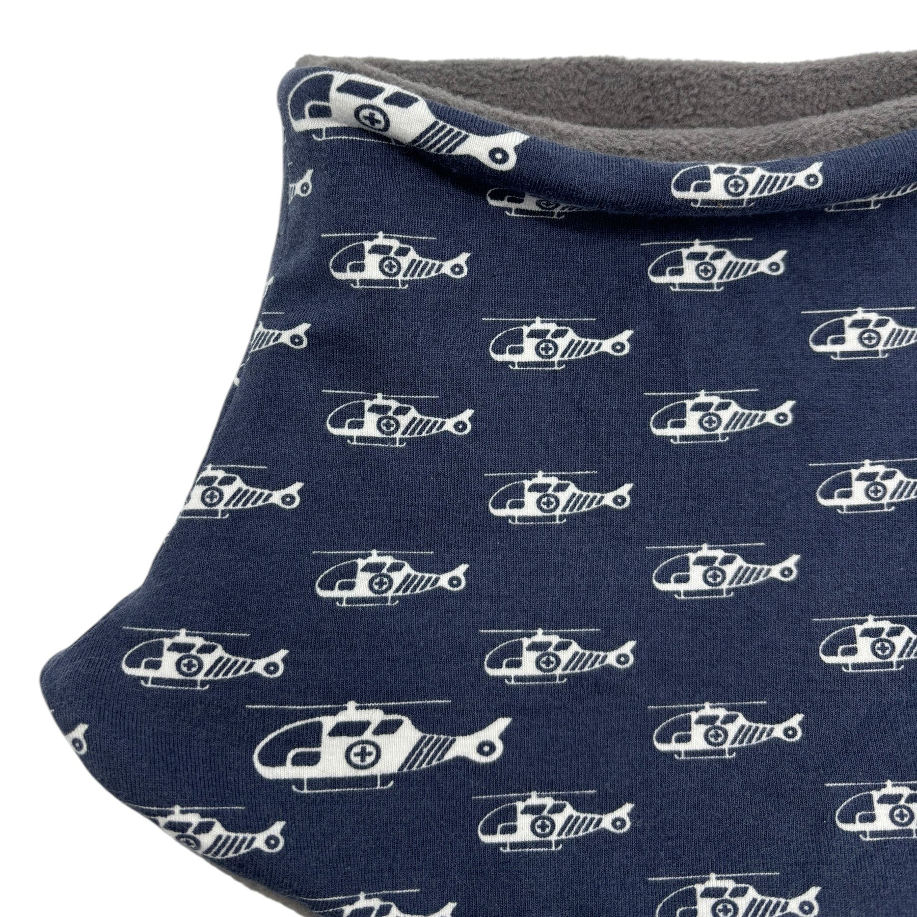 Child's Handmade Neck Warmer Helicopters