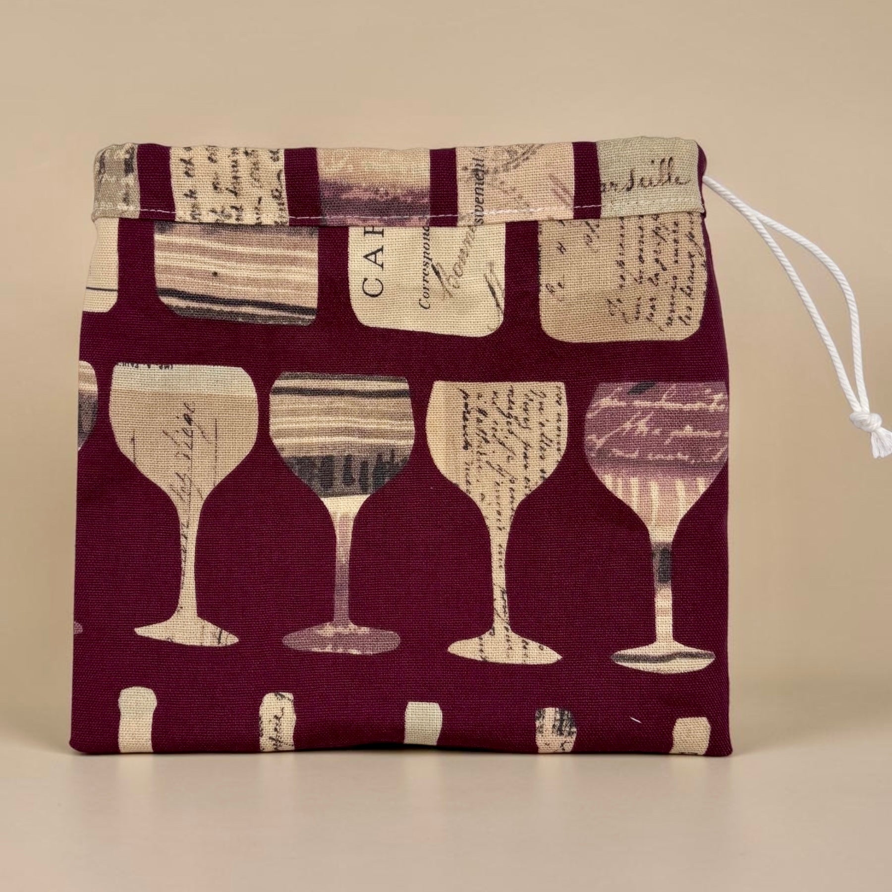 Small Produce Bag Wine Canvas
