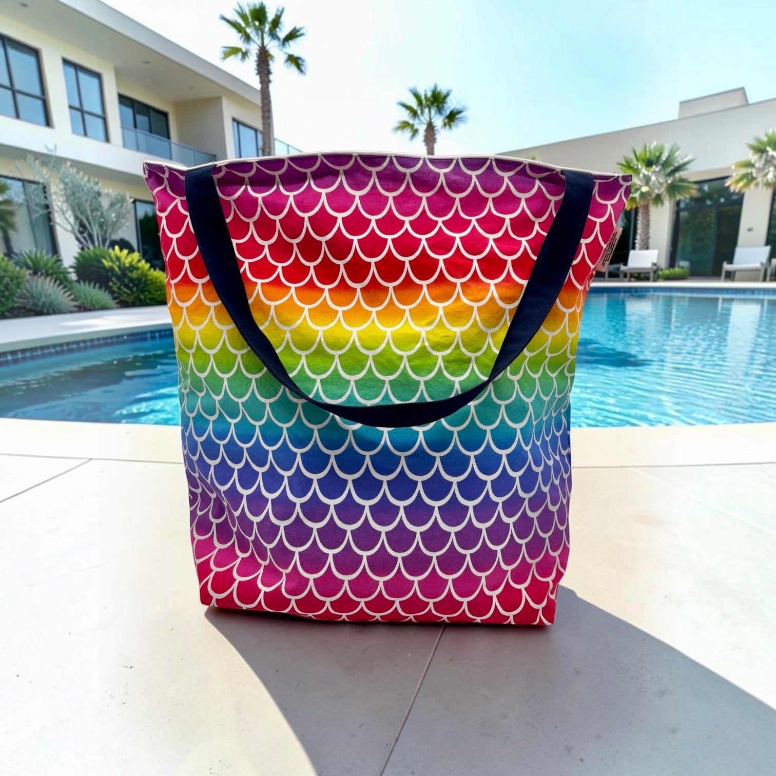 Pool Bag Scales Ombre Bright