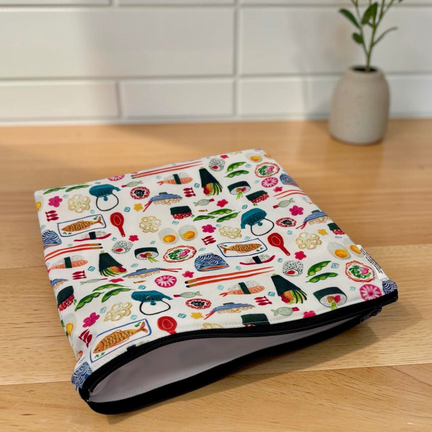 Gallon Sized Reusable Zippered Bag Sushi