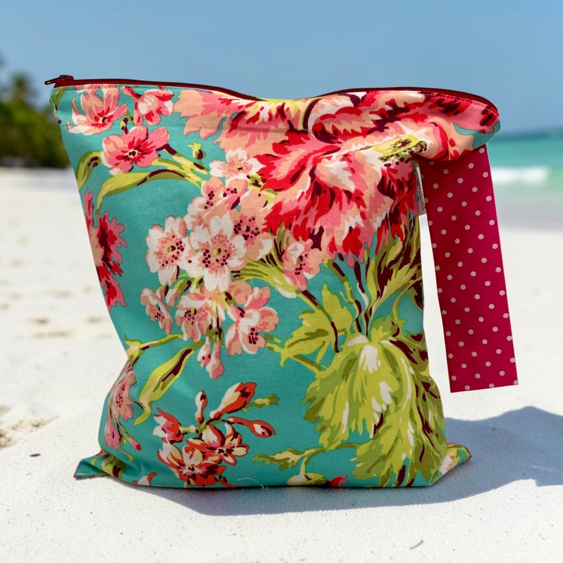 Large Wet Bag with Handle Floral Large