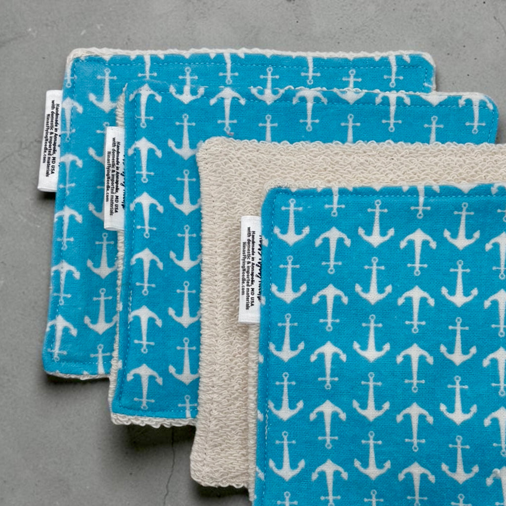 Wash Cloths - Minis - Anchors
