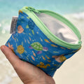 Toddler Sized Reusable Zippered Bag Turtles