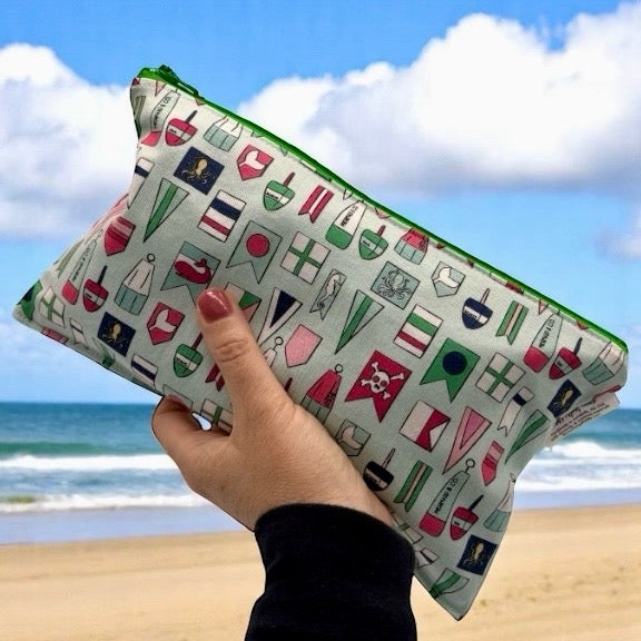Travel Sized Wet Bag Nautical Flags