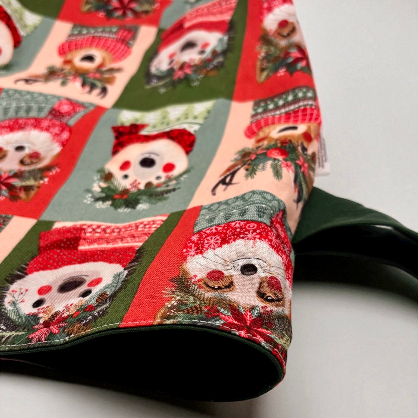 Just Right Gift Bag - Animals with Christmas Wreaths