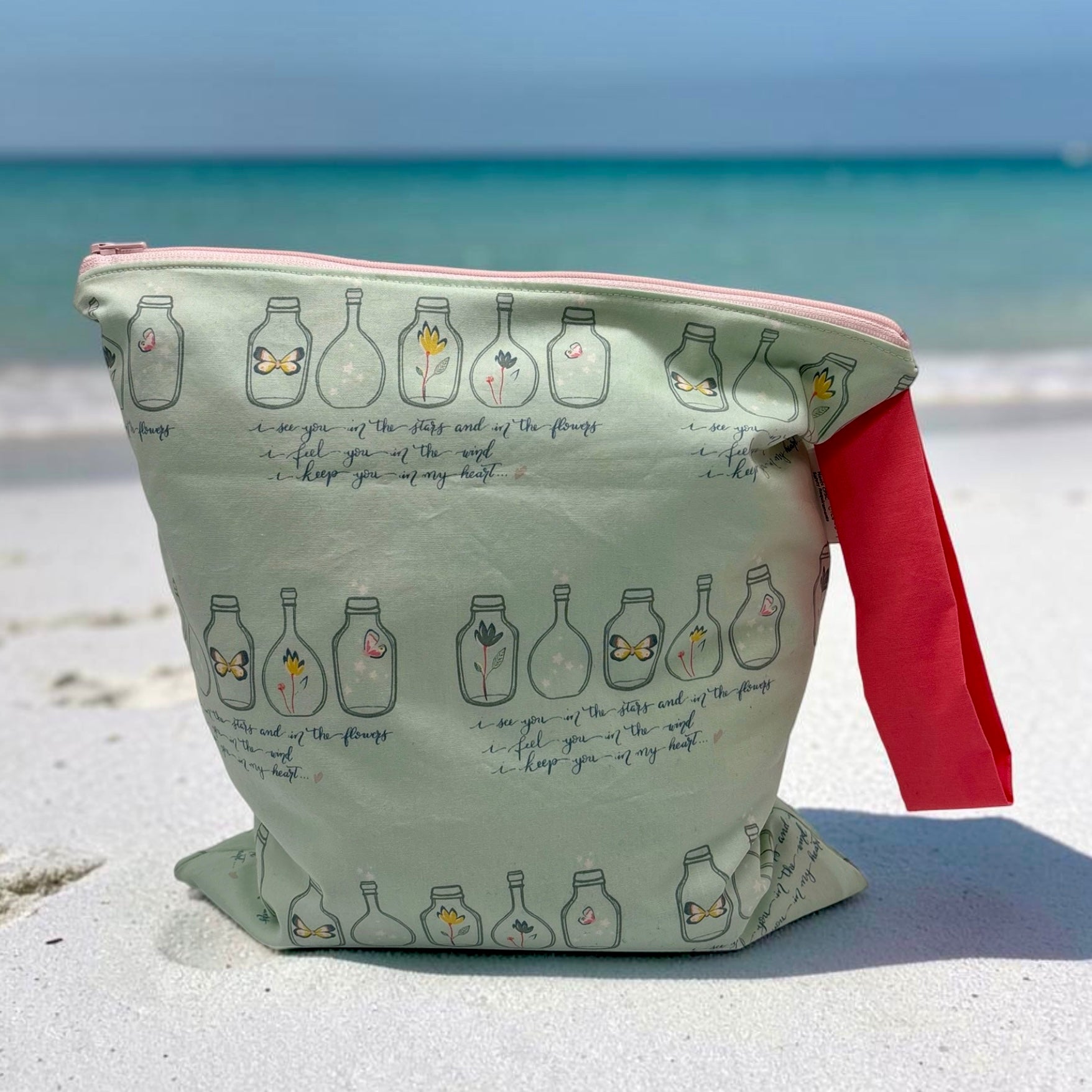 Large Wet Bag with Handle Whimsical