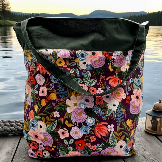 Pool Bag Rifle Paper Co Floral Purple