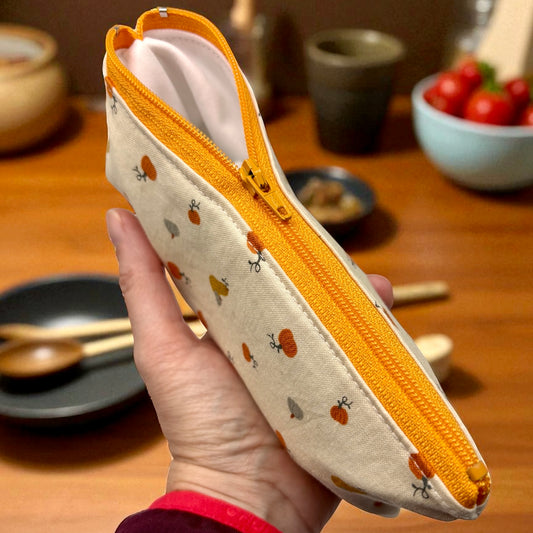 Knick Knack Sized Reusable Zippered Bag Pumpkins