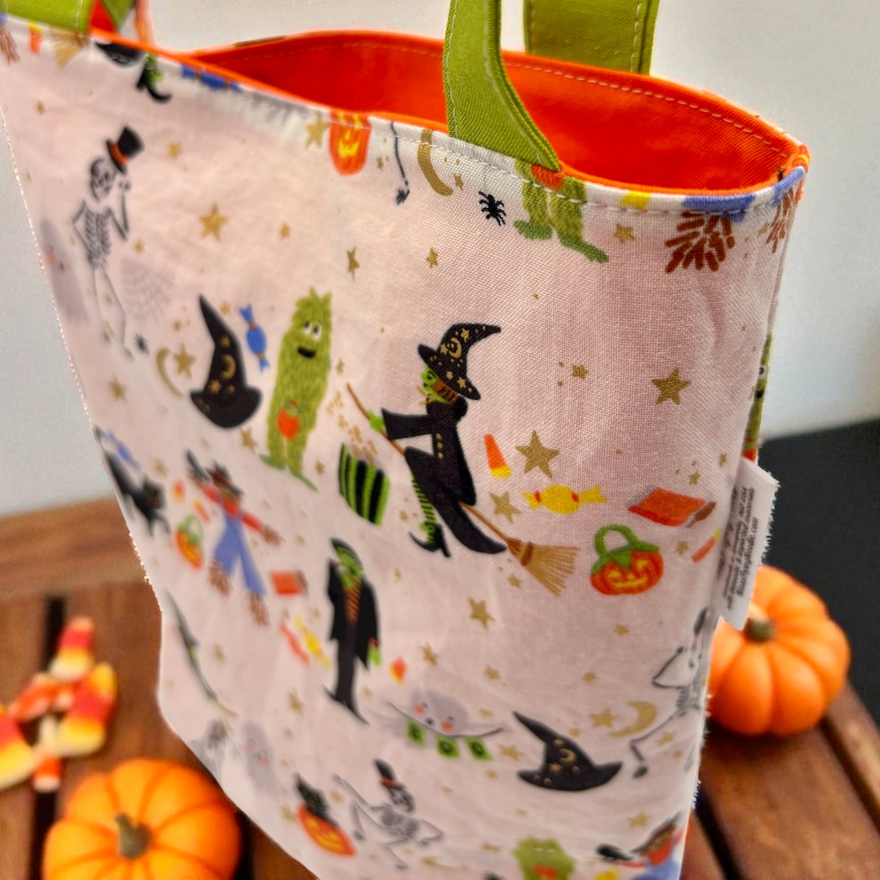 Toddler Sized Reversible Tote Halloween Parade