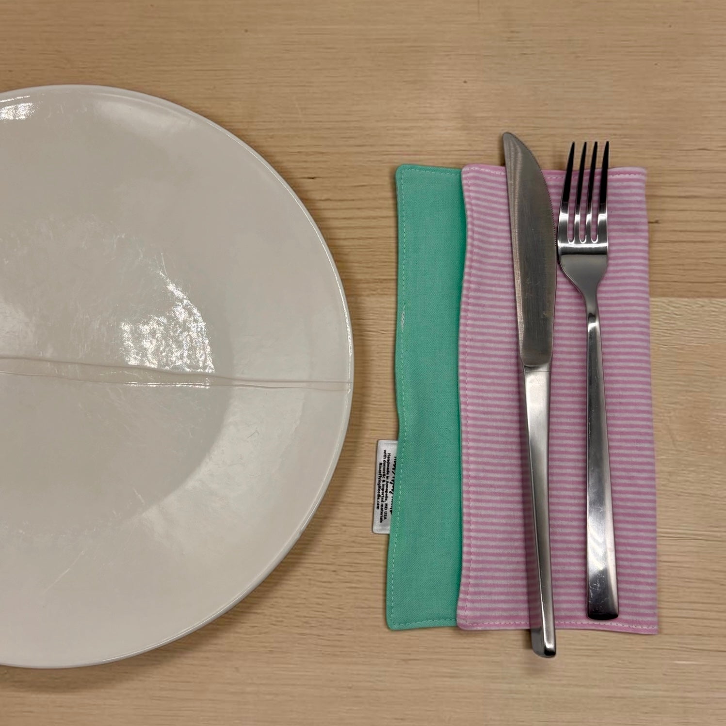 Reusable Napkins - Stripes Pink
