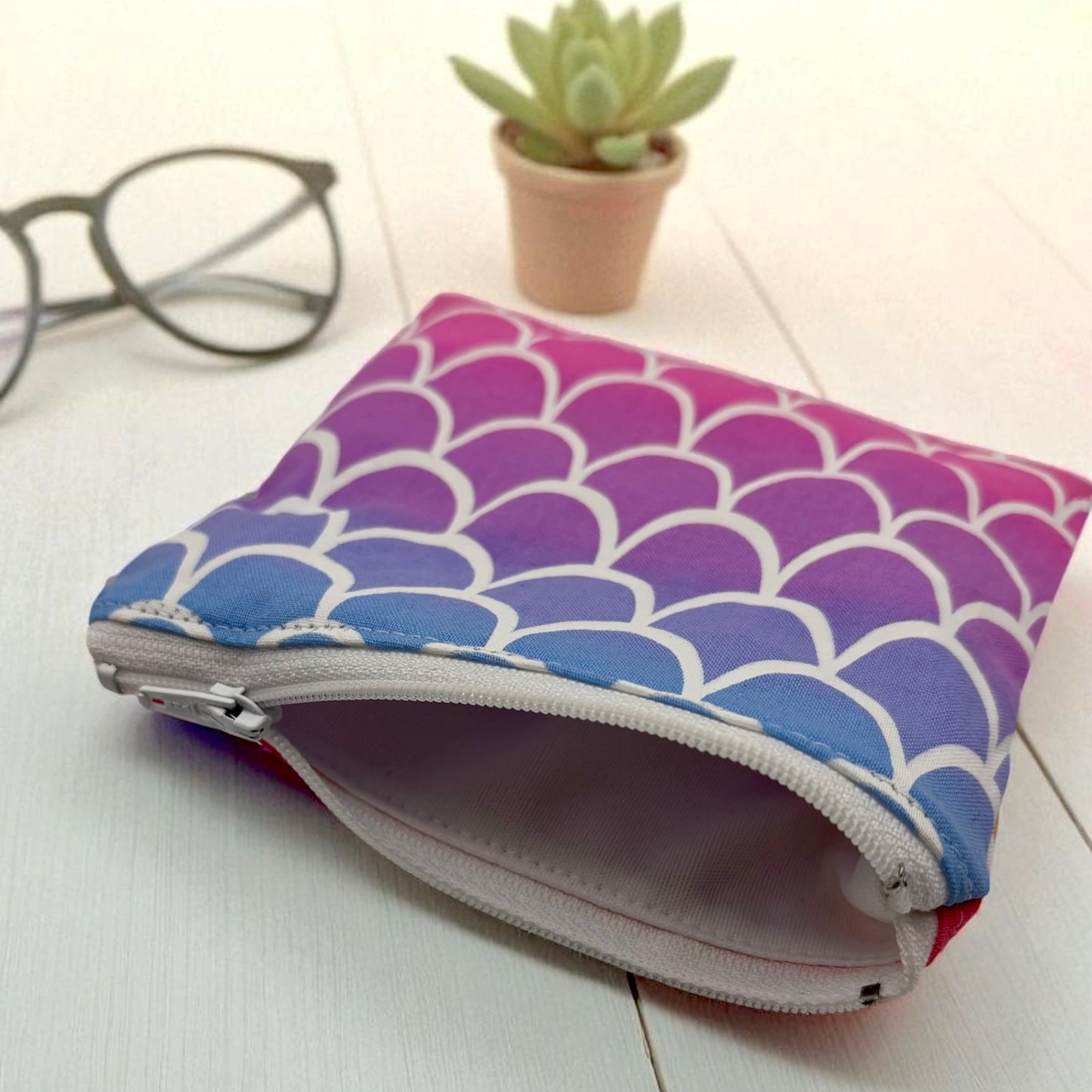 Toddler Sized Reusable Zippered Bag Scales Ombre