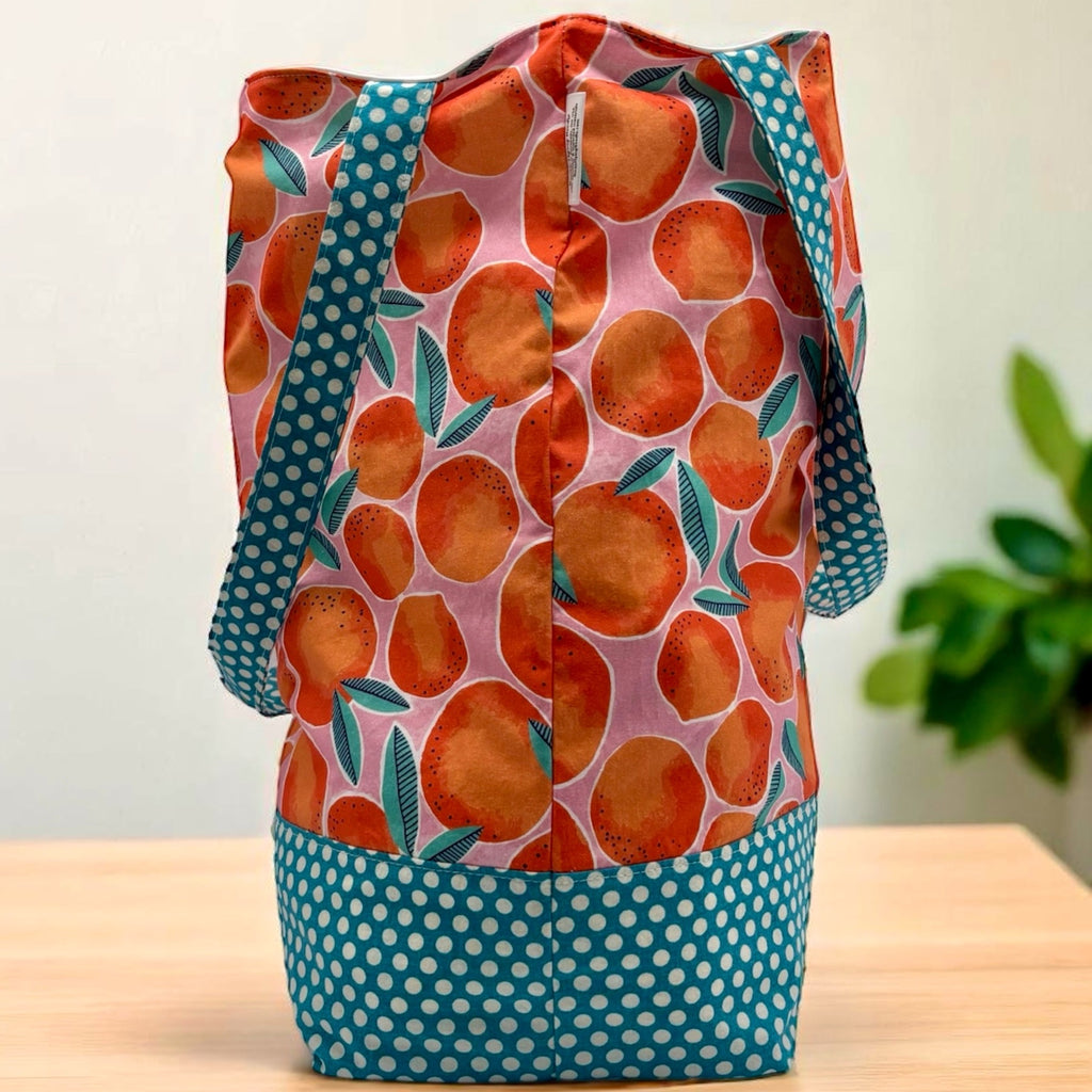Pool Bag Oranges and Polka Dots