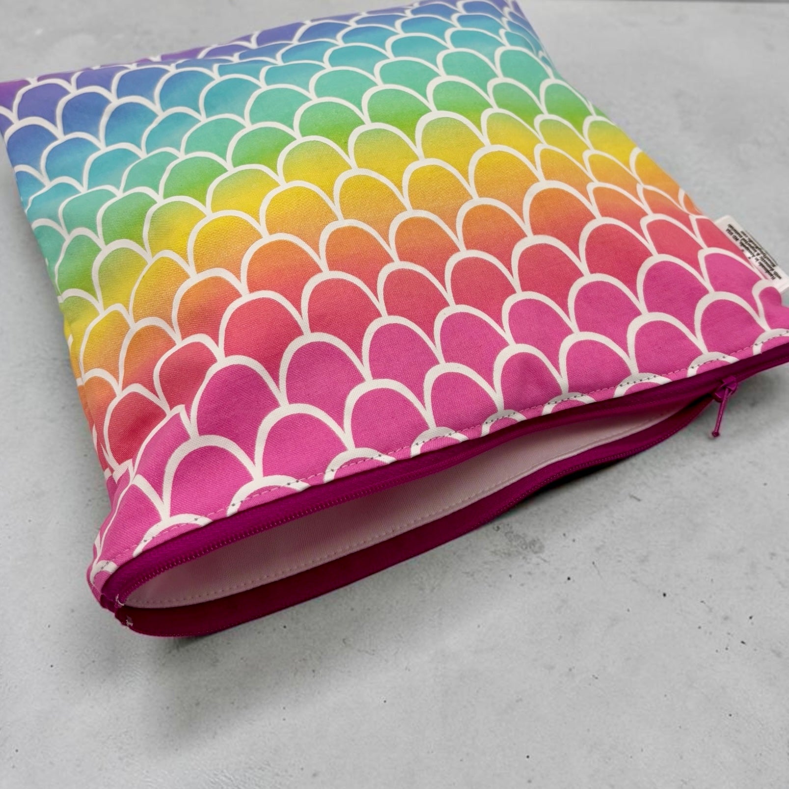 Gallon Sized Reusable Zippered Bag Scales Ombre