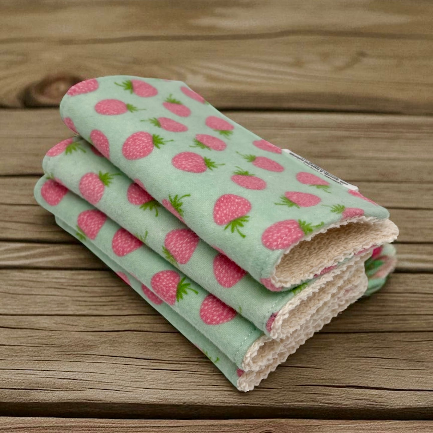 Wash Cloths - Minis - Strawberries