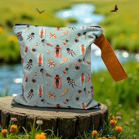 Large Wet Bag with Handle Pool Fun