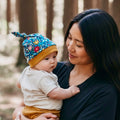 Knot Hat in Newborn: Floral