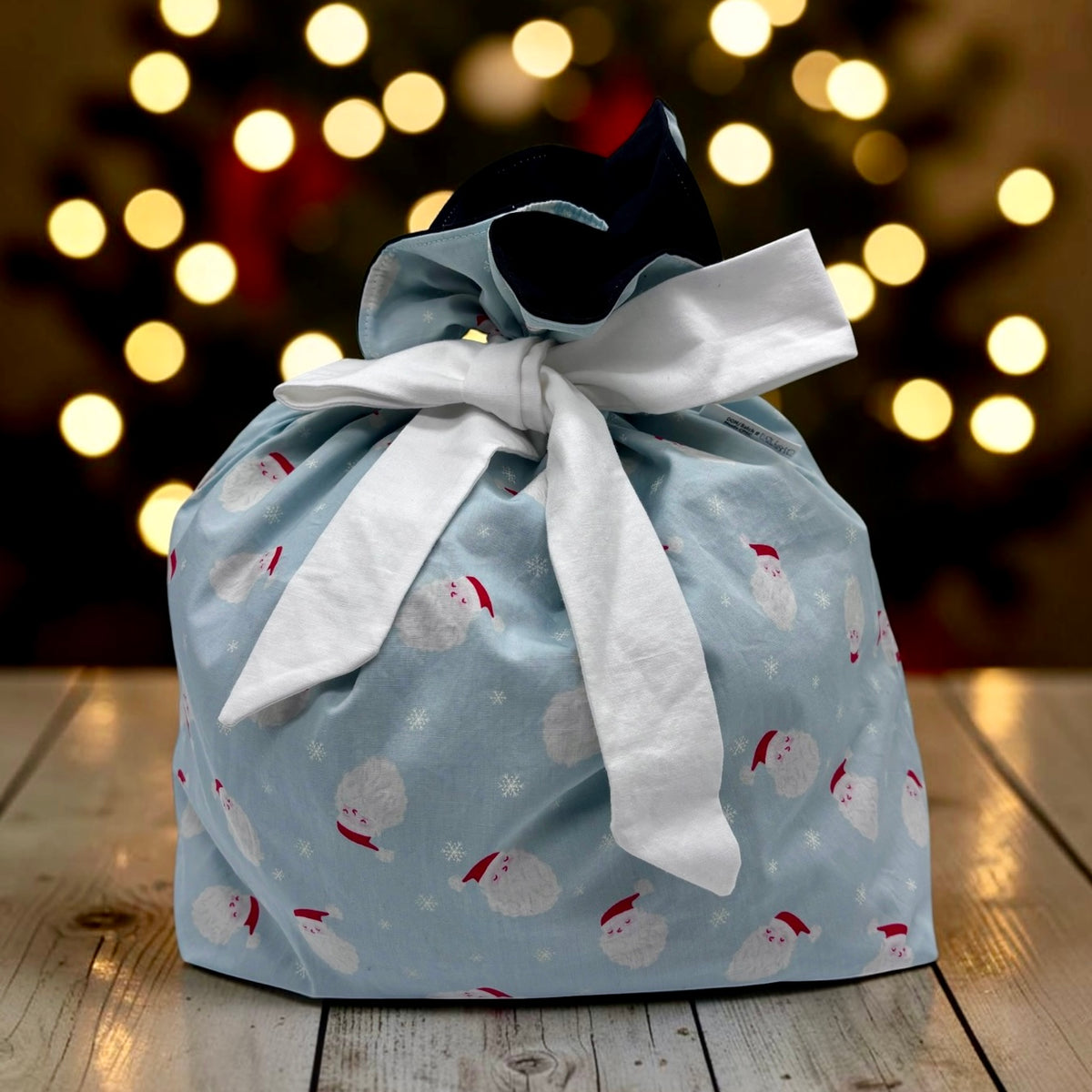 Going All Out Gift Bag - Santa on Blue