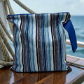 Large Wet Bag with Handle Stripes Blue