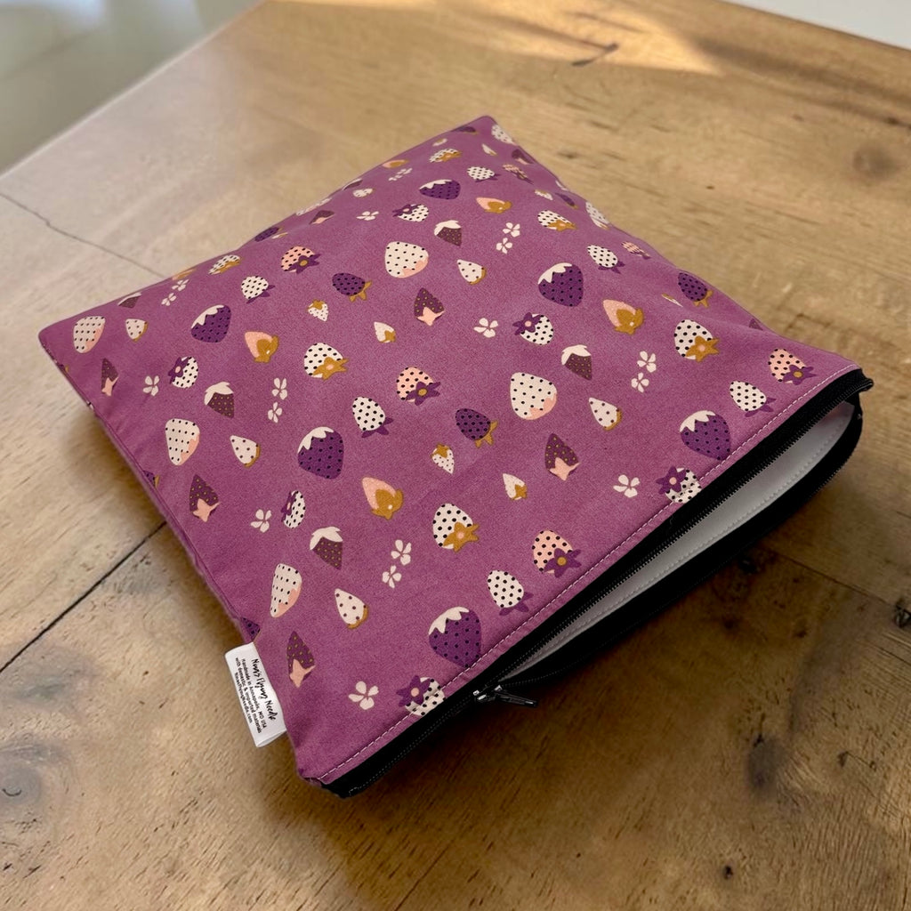 Gallon Sized Reusable Zippered Bag Strawberries