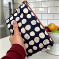 Snack Sized Reusable Zippered Bag Dots Large