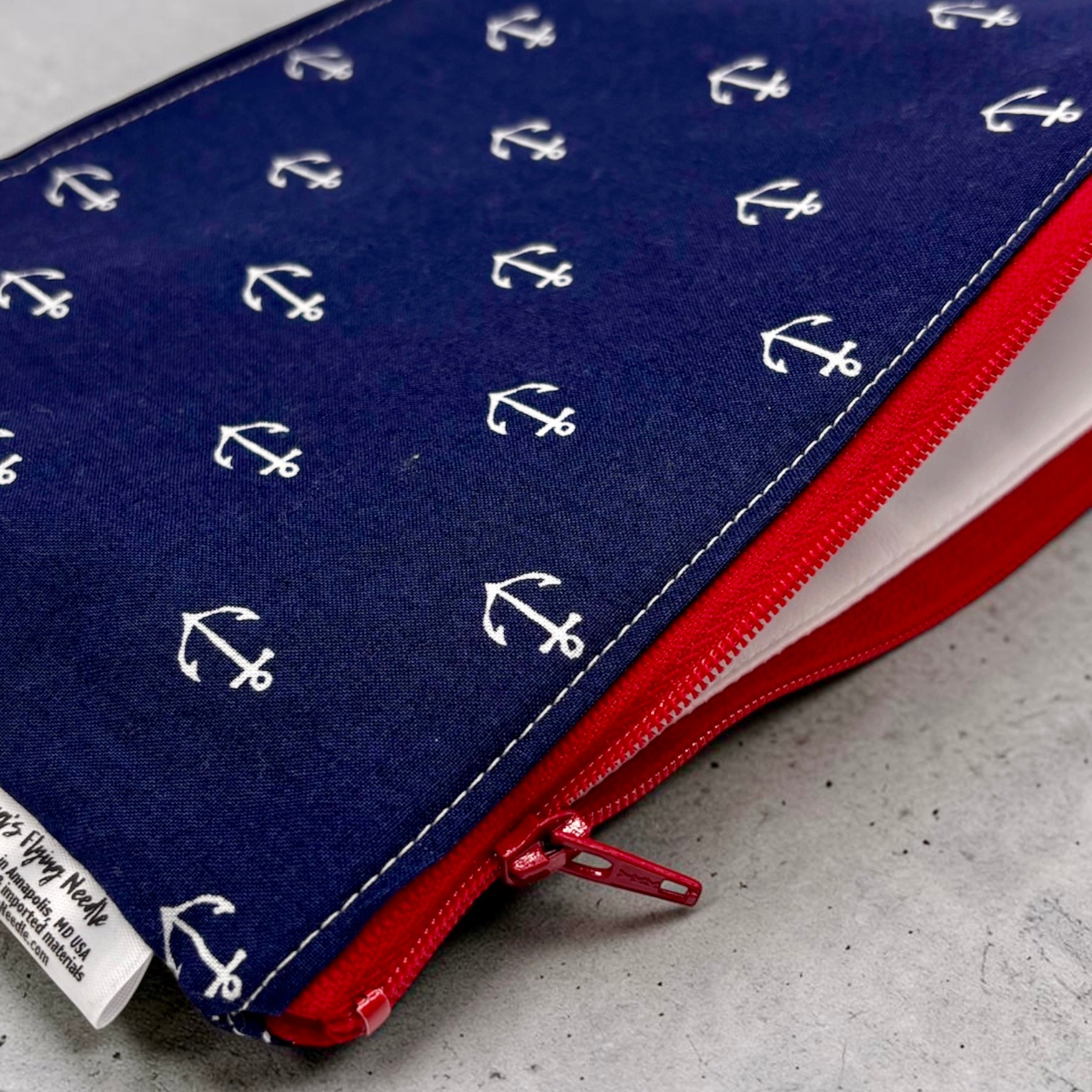 Travel Sized Wet Bag Anchors on Navy