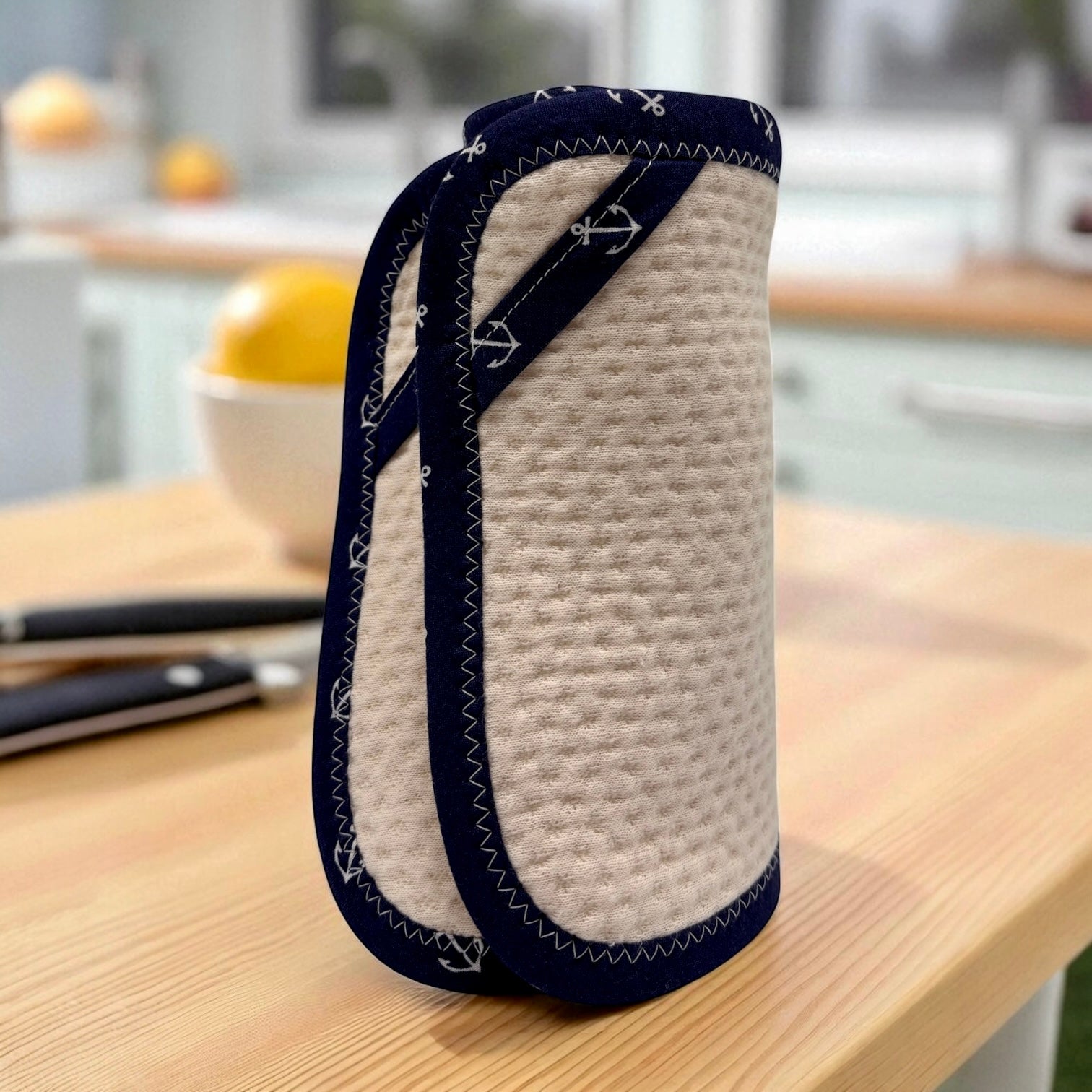 Combo Set of 2 Paper Towels - Anchors on Navy