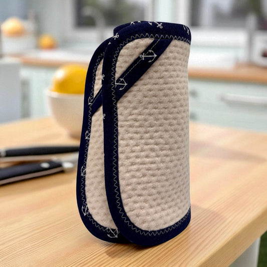 Combo Set of 2 Paper Towels - Anchors on Navy